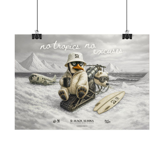 No Tropics | Arktischer Surfposter