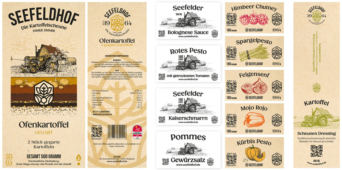 Seefeldhof Produktbranding und Etiketten