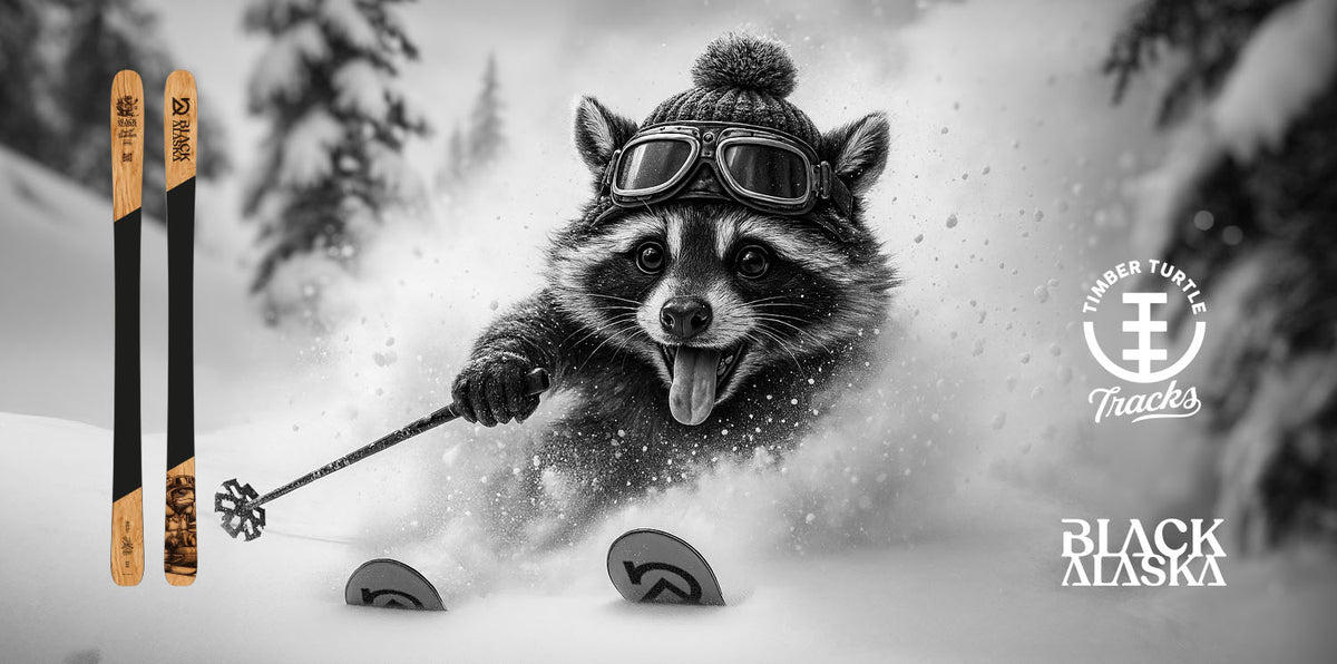 Timber Turtle Tracks – Black Alaska Ski
