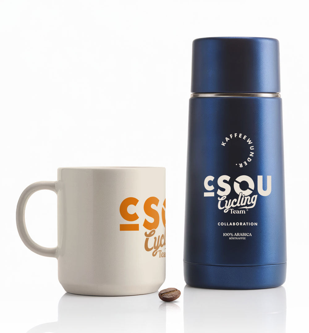 CCT Kaffee Merchandise mit Tassen und Thermomugs