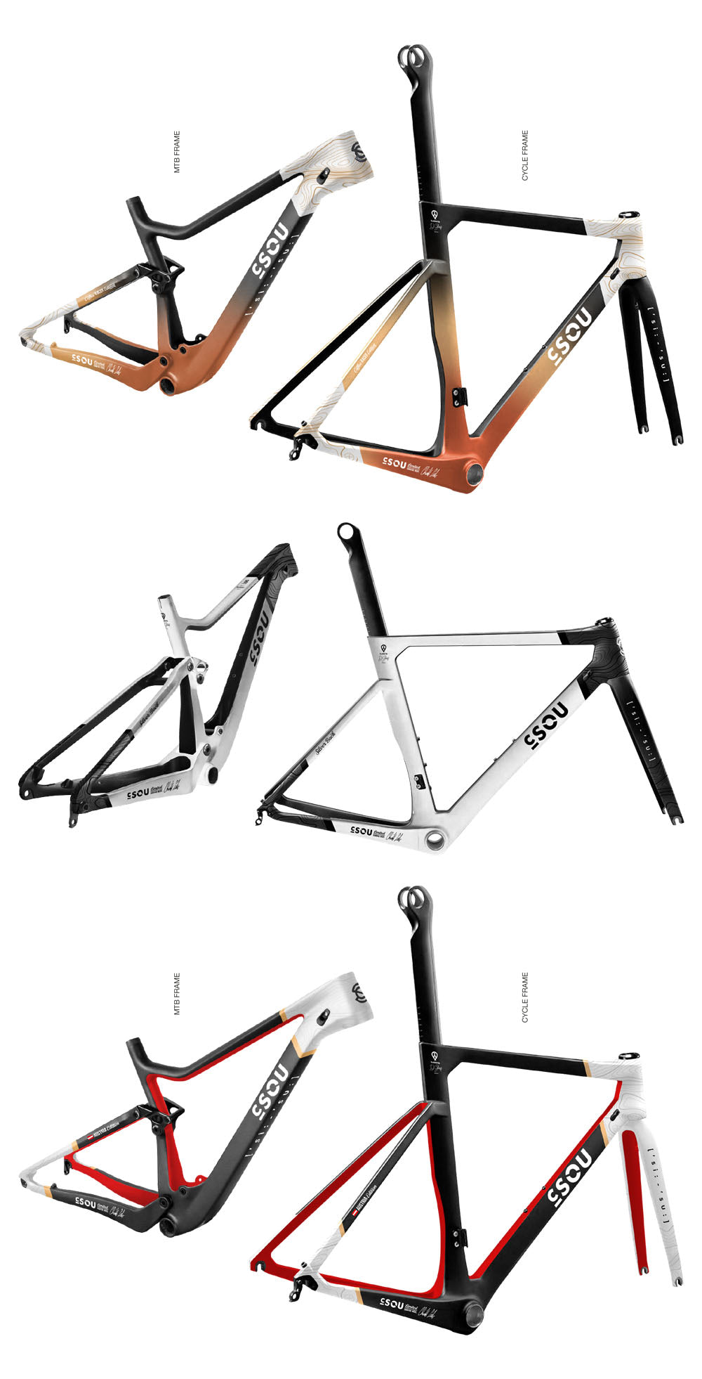 C_SOU MTB und Rennrad Designkonzepte